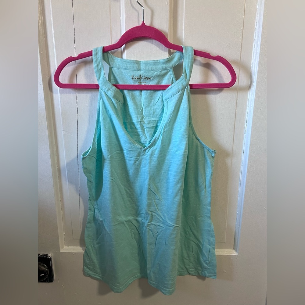 Lilly Pulitzer size Large Arya tank in Poolside Blue